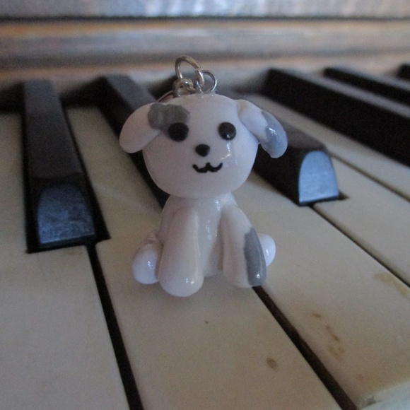 Handmade Polymer Clay Puppy Charm - Picture 4 of 7